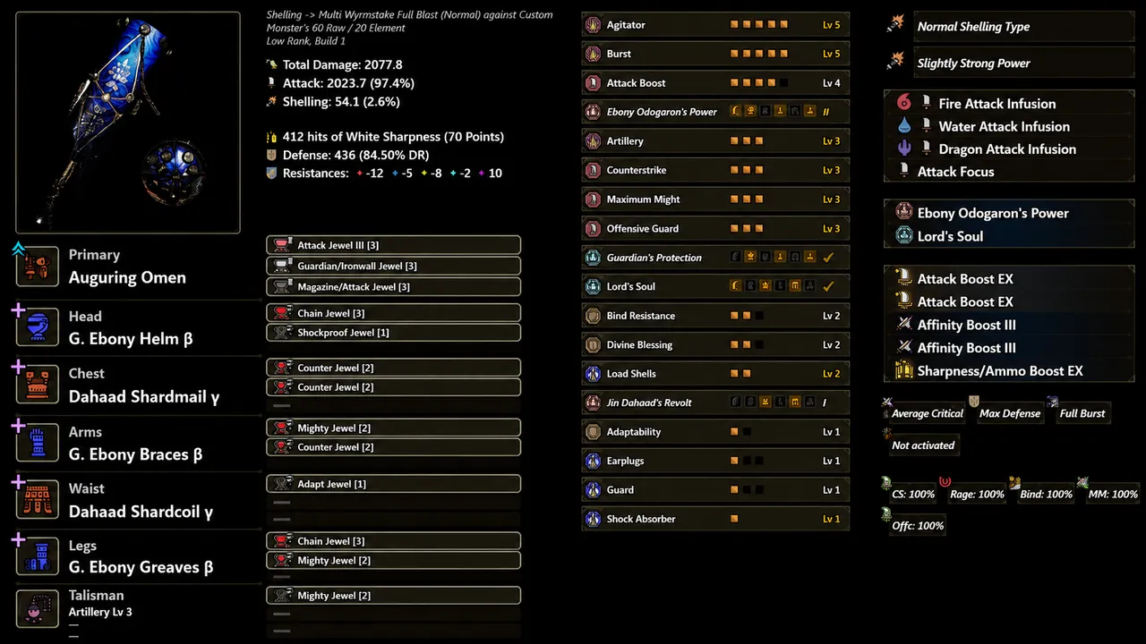Gunlance — Auguring Omen · Odo / Revolt (3P + 2P)
